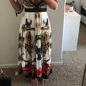 Collared long sexy dress never been worn